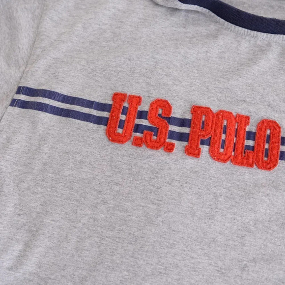 Vintage Y2K US Polo Assn. Grey Long Sleeve T-Shirt Size 2XL - Picture 9 of 15